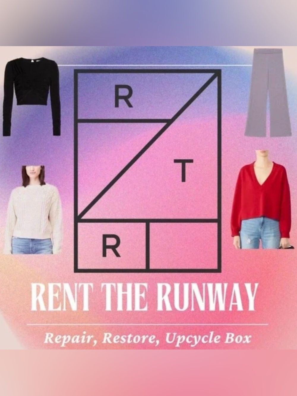 Ten Pound Box of Rent the Runway Designer Clothes Ready to Wear or Sell